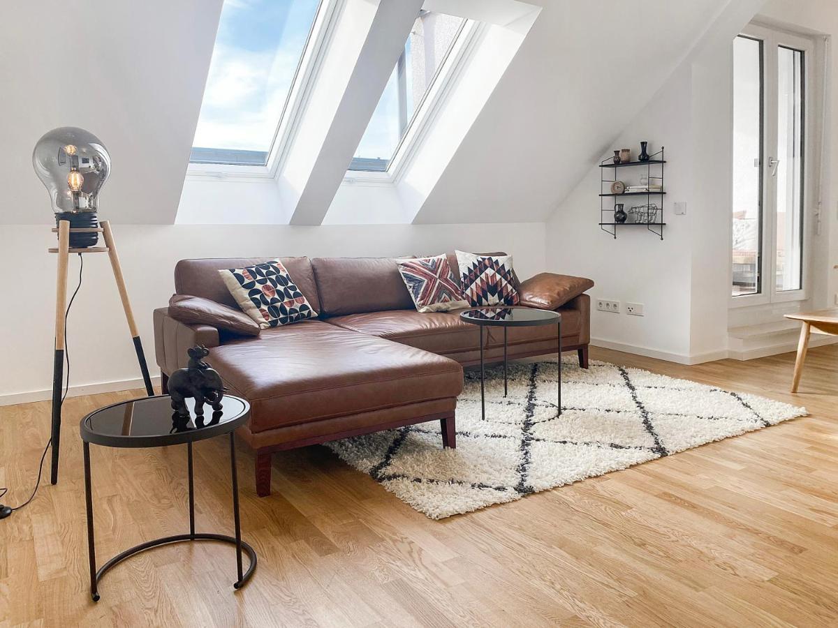 Modern & Stylisch - Penthouse-Feeling Nahe Flughafen Muenchen Lejlighed Freising Eksteriør billede